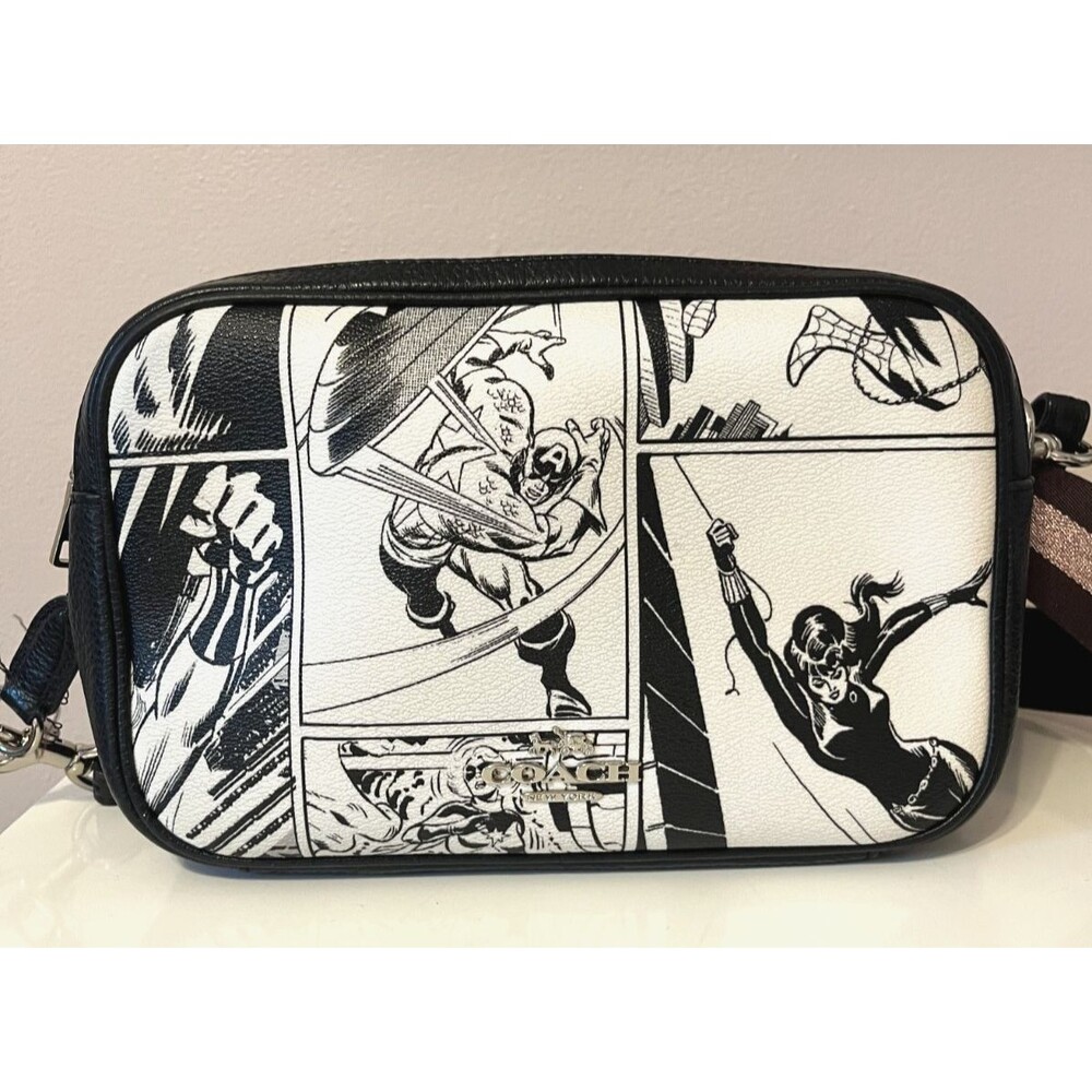 Coach Marvel Jes Comic Book Print Bag 1908 Crossbody Messenger Retro Fandom READ